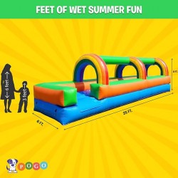 Rainbow Inflatable Water Slip and Slide